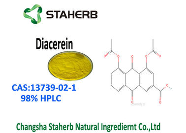 中国 98% Diacereinのアロエのヴィエラの純粋で自然なエキスの薄黄色の粉CAS 13739 02 1 サプライヤー